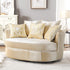 Aqif Elegant Swivel Barrel Chair - Modern Swivel Chair | Swivel Accent Chairs | Kinwell Furniture | Swivel Armchairs